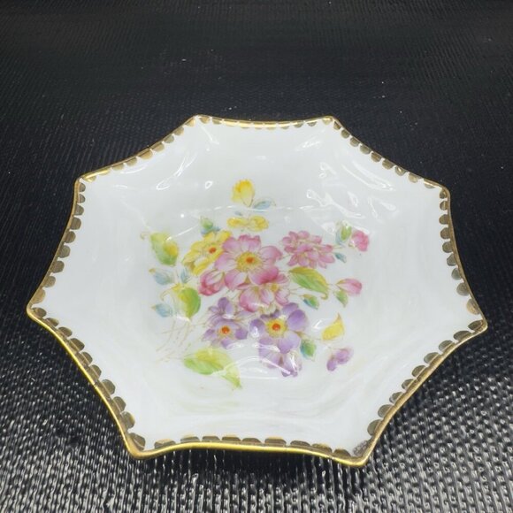 ROYAL STANDARD LORRAINE PEAKED Fine Bone China Dish Small Plates Set 2 England - Picture 11 of 12